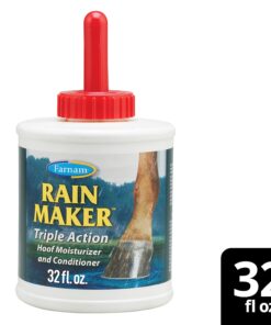 Farnam Rain Maker Triple Action Hoof Moisturizer & Conditioner, Protection Against Dry Weather, Cracks, Splits, Contracted Heels, 32 fl oz