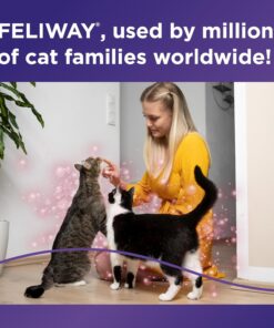 FELIWAY® MultiCat 3 x 30 Day Cat Calming Refills for Pheromone Diffuser, 3 x 48ml Value Pack- Helps Reduce Conflicts and Signs of Tension in Multi-Cat Households