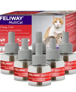 FELIWAY® MultiCat 3 x 30 Day Cat Calming Refills for Pheromone Diffuser, 3 x 48ml Value Pack- Helps Reduce Conflicts and Signs of Tension in Multi-Cat Households