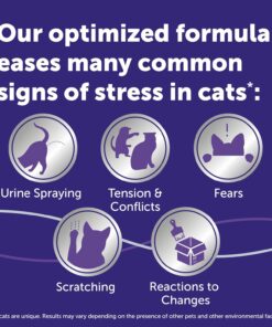 FELIWAY Optimum 3 x 30 Day Cat Calming Refills for Pheromone Diffuser, 3 x 48ml Value Pack - Helps Reduce Common Signs of Stress in Cats & Kittens, Enhanced Calming