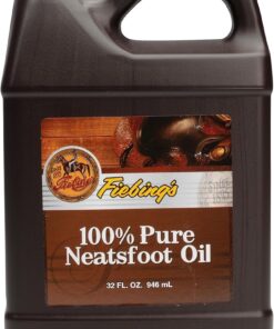 Fiebing's 100% Pure Neatsfoot Oil 16 oz - Leather Conditioner & Preservative with All Natural Animal Oil - Waterproof, Soften, Restore, & Strengthen Leathercraft Shoe, Boot,...
