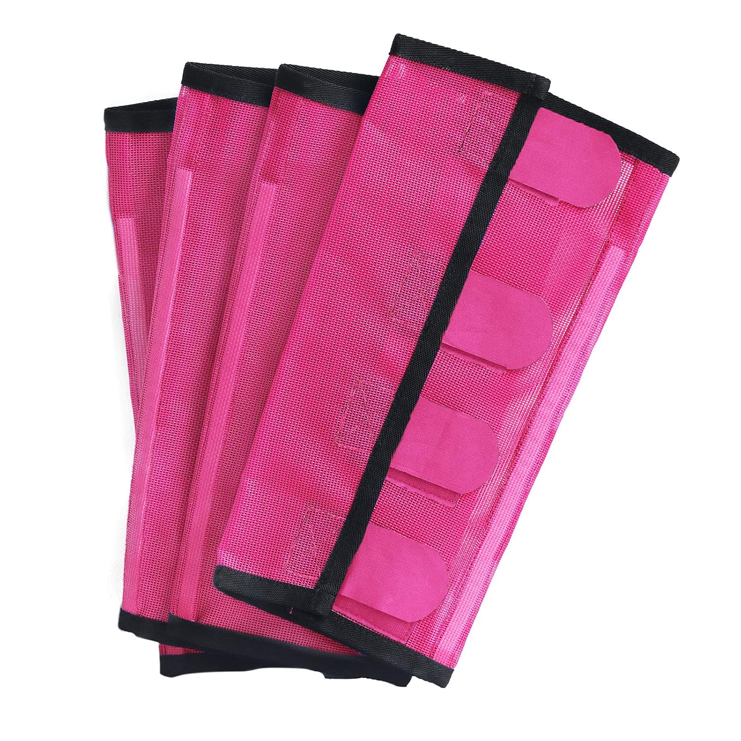 Fine Mesh Fly Boots Loose Fitting & Non-Slip Horse Fly Leggings No More Horsefly Nuisance Greatly Reduce Stomping Breathable with Natural Air Flow (Set of 4)