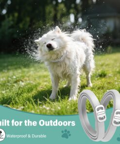 Flea and Tick Collar for Dogs, 6 Pack Natural Flea and Tick Prevention for Dogs in a Waterproof Design with Natural Essential Oils, Adjustable Multi-Pest Repellent Collar for...