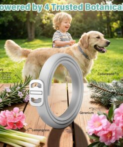 Flea and Tick Collar for Dogs, 6 Pack Natural Flea and Tick Prevention for Dogs in a Waterproof Design with Natural Essential Oils, Adjustable Multi-Pest Repellent Collar for...