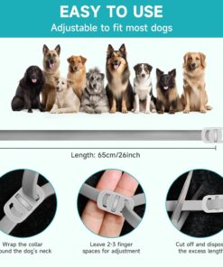 Flea and Tick Prevention for Dogs, 4 Pack Flea Collar for Dogs, Dog Flea and Tick Treatment, 32 Months Protection, Waterproof, Adjustable Collar for Dog, One Size Fits All for...