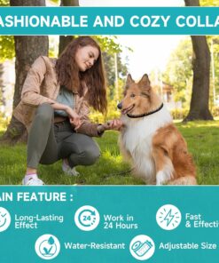 Flea and Tick Prevention for Dogs, 4 Pack Flea Collar for Dogs, Dog Flea and Tick Treatment, 32 Months Protection, Waterproof, Adjustable Collar for Dog, One Size Fits All for...