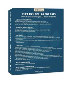 Flea Collar for Cats 4 Pack, 32 Months Flea and Tick Prevention for Cats Collar, Waterproof Cat Flea Collar, Natural Cat Flea and Tick Treatment Collar, Adjustable Flea Collar...