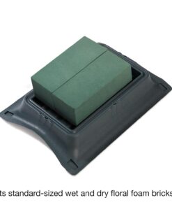 FloraCraft Plastic Floral Casket Saddle 2.5 Inch x 10.75 Inch x 15 Inch Green