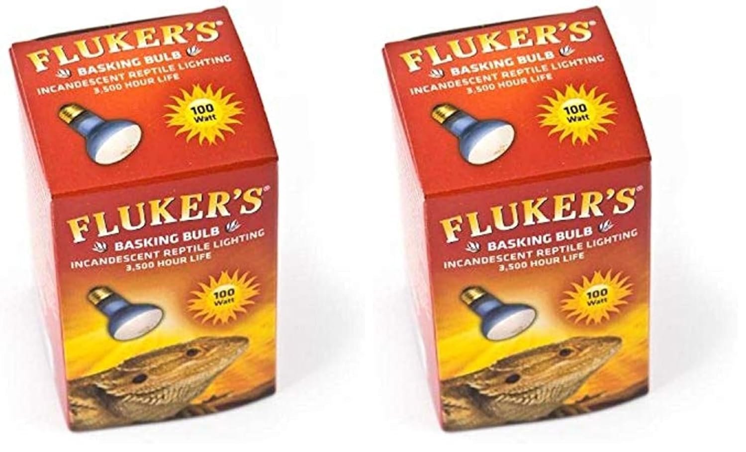 Fluker's Incandescent Basking Spotlight Bulbs for Reptiles Tanks, Reptile Heat Lamp Bulbs for Infrared Light, 100-Watt