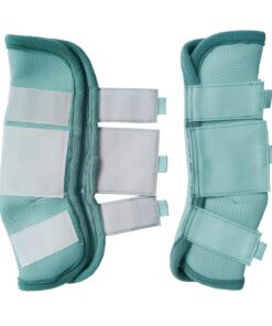 Fly Boots for Horses Set of 4, Breathable Comfy Mesh Horse Leggings Reduce Stomping, Hoof Stress, and Leg Fatigue SkyBlue Full
