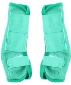 Fly Boots for Horses Set of 4, Non-Slip Horse Fly Boots, Comfy Airflow Mesh, No More Stomping & Horsefly Nuisance Green Full