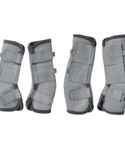 Fly Boots for Horses Set of 4, Non-Slip Horse Fly Boots, Comfy Airflow Mesh, No More Stomping & Horsefly Nuisance Green Full