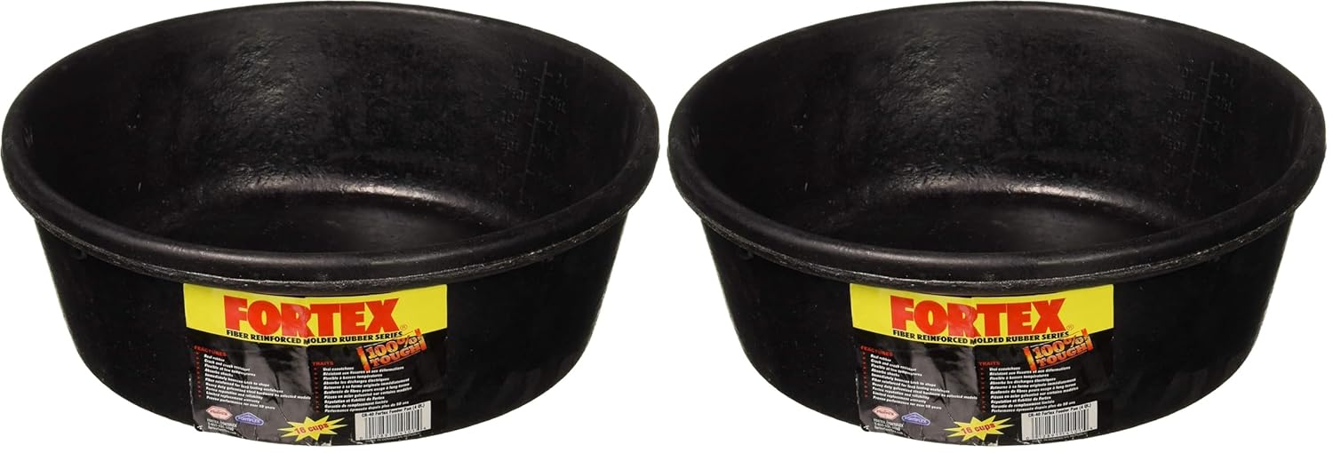 Fortex Feeder Pan for Dogs/Cats and Horses, 4-Quart