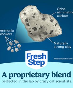Fresh Step Advanced Odor Shield Multi Cat Clumping Litter with Febreze Freshness, Low Dust, Odor Control with Ammonia Block Tech, Compatible in Automatic Litter Boxes, 37 lb. (2...