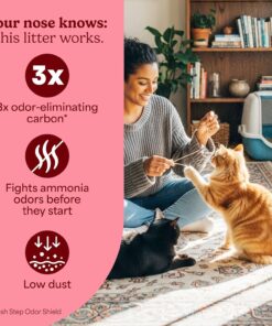 Fresh Step Heavy Duty Odor Block Advanced Multi Cat Clumping Litter with Febreze, 17.5 lb (Package May Vary)