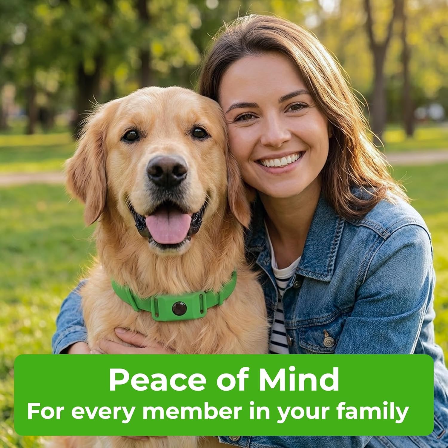 FurLife Green Dog Tag, Flea and Tick Prevention for Dogs - Waterproof Pendant for Collar, Safe for All Breeds