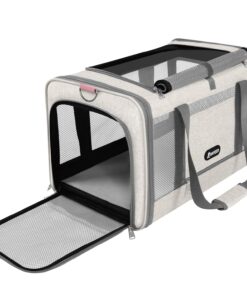 GAPZER Cat Carrier 18x11x11 Top Load Soft Pet Travel Bag Over 15 lbs, Collapsible Small Dog Puppy Crate 10 Pounds, Small Animal Rabbit Kennel Carrying Case, Kitten Mesh Cage...