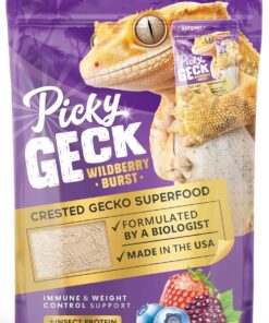 Gargeer 'Picky Geck' Rainforest Mist - Premium Crested Gecko Food | Immune & Digestion Support with Banana, Papaya, Fig & Blueberry | No Fillers - Only Premium Ingredients | 2oz...