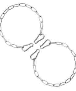 Gate Chain for Outdoor Fence - Rustproof Metal Gate Latch Chain with Hooks, Secure and Durable for Garden, Yard, and Farm Use - Easy Installation, Weather Resistant (1 Pack)
