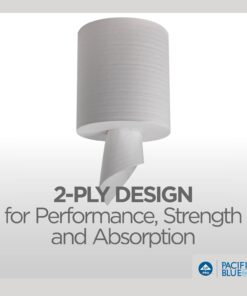 Georgia-Pacific Pacific Blue Select Centerpull 2-Ply Paper Towels (previously Branded Preference) by GP PRO (Georgia-Pacific), White, 44000, 520 Sheets Per Roll, 6 Rolls Per Case