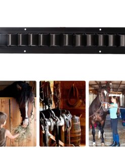 GEZICHTA Horse Whip Crop Holder Rack Wall Mounted for Horse Stables Durable Storage Organizer Crop Holder Whip Rack