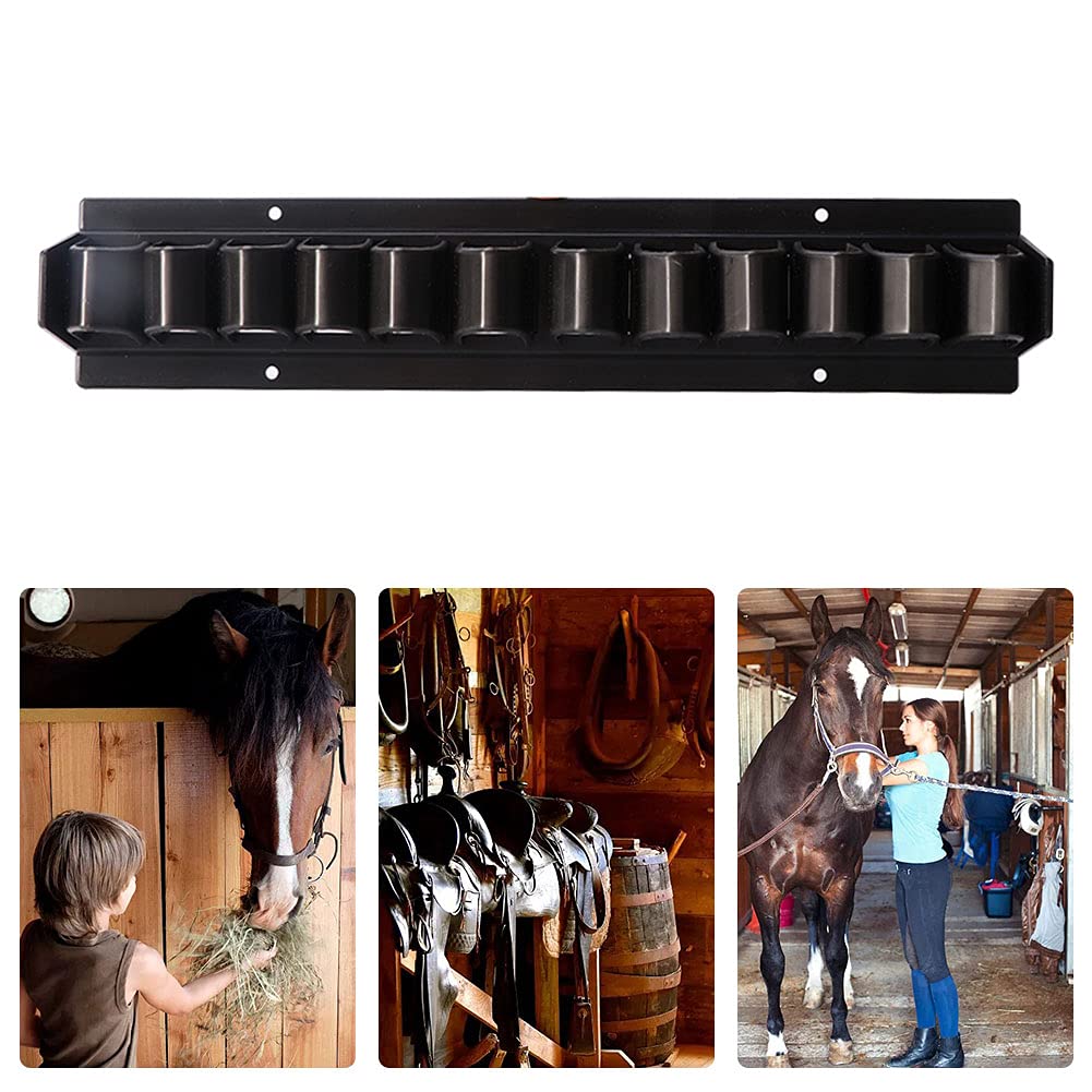 GEZICHTA Horse Whip Crop Holder Rack Wall Mounted for Horse Stables Durable Storage Organizer Crop Holder Whip Rack