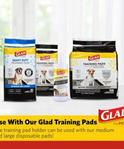 Glad for Pets Puppy Potty Training Pad Holder for Disposable Pads - Puppy Potty Tray, Dog Potty Training Tools for Indoor Pee Pad Station, Potty for Dogs - Fits 23