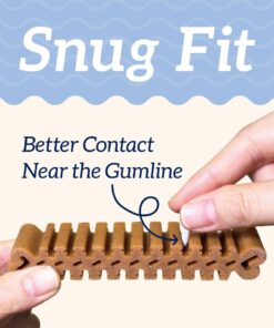 Groovies Gentle & Flexible Senior Dog Dental Chews, Contact-Cleaning Design Supporting Tartar Control & Fresh Breath, Oral Care Treats, USA Manufactured, Patented DentalFit...