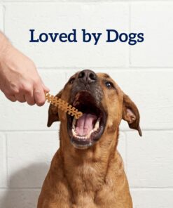 Groovies Gentle & Flexible Senior Dog Dental Chews, Contact-Cleaning Design Supporting Tartar Control & Fresh Breath, Oral Care Treats, USA Manufactured, Patented DentalFit...