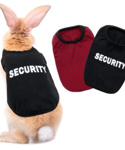 Guinea Pig Clothes - 2 Pack Cute Small Animal Vest Clothes for Rat, Rabbit, Chinchilla, Ferret, Kitten, Bunny, Chihuahua, Mini Dogs - Soft Breathable T-Shirt Pet Costume