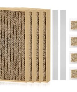 HappyFreeSX Splicing Cat Scratch Pad: Cat Scratchers for Indoor Cats and Kitten, 2 Pack Cat Scratching Pad, Cat Scratcher Cardboard, Scratching Pad, Premium Scratch from Cats,...