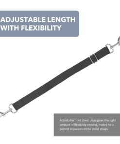 Harrison Howard Fully Elastic Horse Blanket Leg Straps Replacement, Adjustable Stretch Leg Straps for Horse Rugs, Secure Fit for Turnout, Stable & Transport (1 Pair) Royal Black...