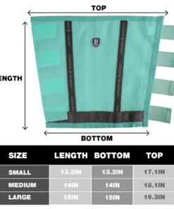 Harrison Howard Loose-Fitting Horse Fly Boots UV-Protective, Durable Fine Mesh Leggins with Reflective Strips (Set of 4)