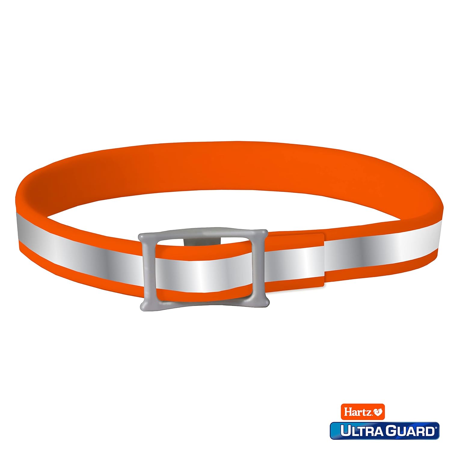 Hartz UltraGuard Plus Flea & Tick Collar for Dogs and Puppies, 7 Month Flea and Tick Prevention and Protection Per Collar, Reflective Orange, up to 22 Inch Neck