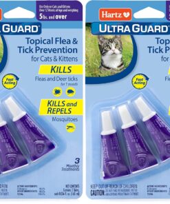 Hartz UltraGuard Topical Flea & Tick Prevention for Cats and Kittens - 3 Monthly Treatments