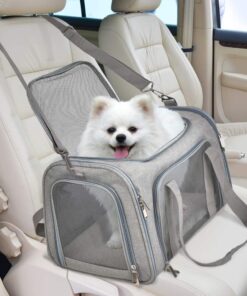 Henkelion Cat Carriers Dog Carrier Pet Carrier For Small / Medium Cats Dogs Puppies (Up To 15lbs), TSA Airline Approved Small Dog Carrier Soft Sided, Collapsible Waterproof...