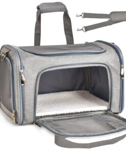 Henkelion Cat Carriers Dog Carrier Pet Carrier For Small / Medium Cats Dogs Puppies (Up To 15lbs), TSA Airline Approved Small Dog Carrier Soft Sided, Collapsible Waterproof...