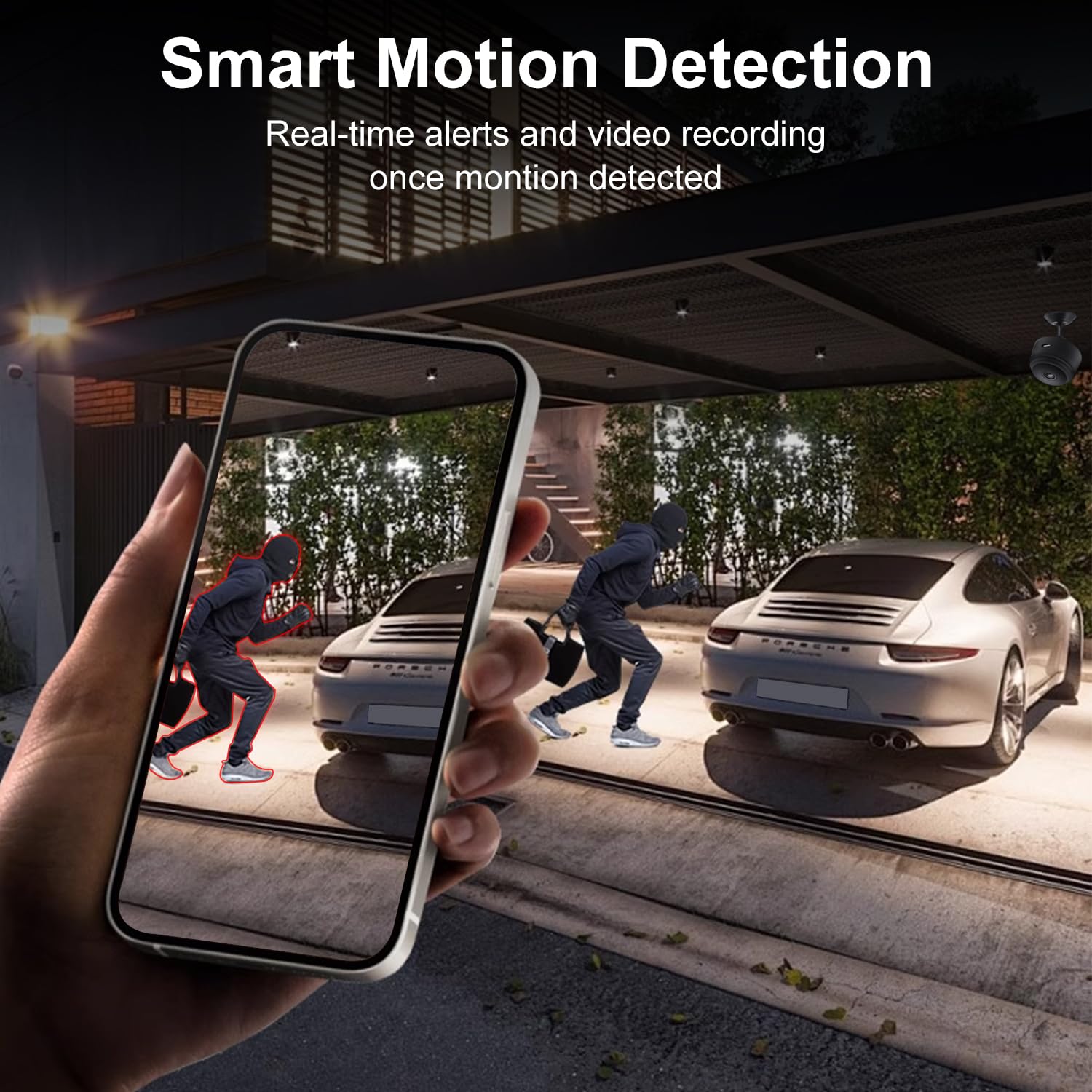 Hidden Camera - Spy Cameras - Nanny Cam - WiFi Wireless Cam - 1080P HD Small Camera with Motion Detection and Night Vision,Security Cameras for Home/Office/Baby Monitoring-A9