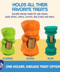 Himalayan Jughead Super Dog Chew Holder - Holds Chews & Treats for Dogs, Slows Down Fast Chewers for Long Lasting Chews - Pair with Jughead Super Insert, and Veggie Treats Like...