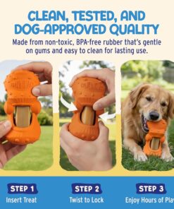 Himalayan Jughead Super Dog Chew Holder - Holds Chews & Treats for Dogs, Slows Down Fast Chewers for Long Lasting Chews - Pair with Jughead Super Insert, and Veggie Treats Like...