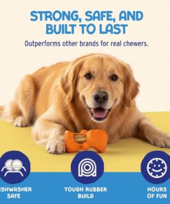 Himalayan Jughead Super Dog Chew Holder - Holds Chews & Treats for Dogs, Slows Down Fast Chewers for Long Lasting Chews - Pair with Jughead Super Insert, and Veggie Treats Like...