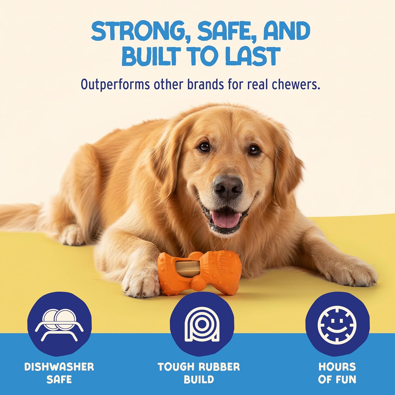 Himalayan Jughead Super Dog Chew Holder - Holds Chews & Treats for Dogs, Slows Down Fast Chewers for Long Lasting Chews - Pair with Jughead Super Insert, and Veggie Treats Like...