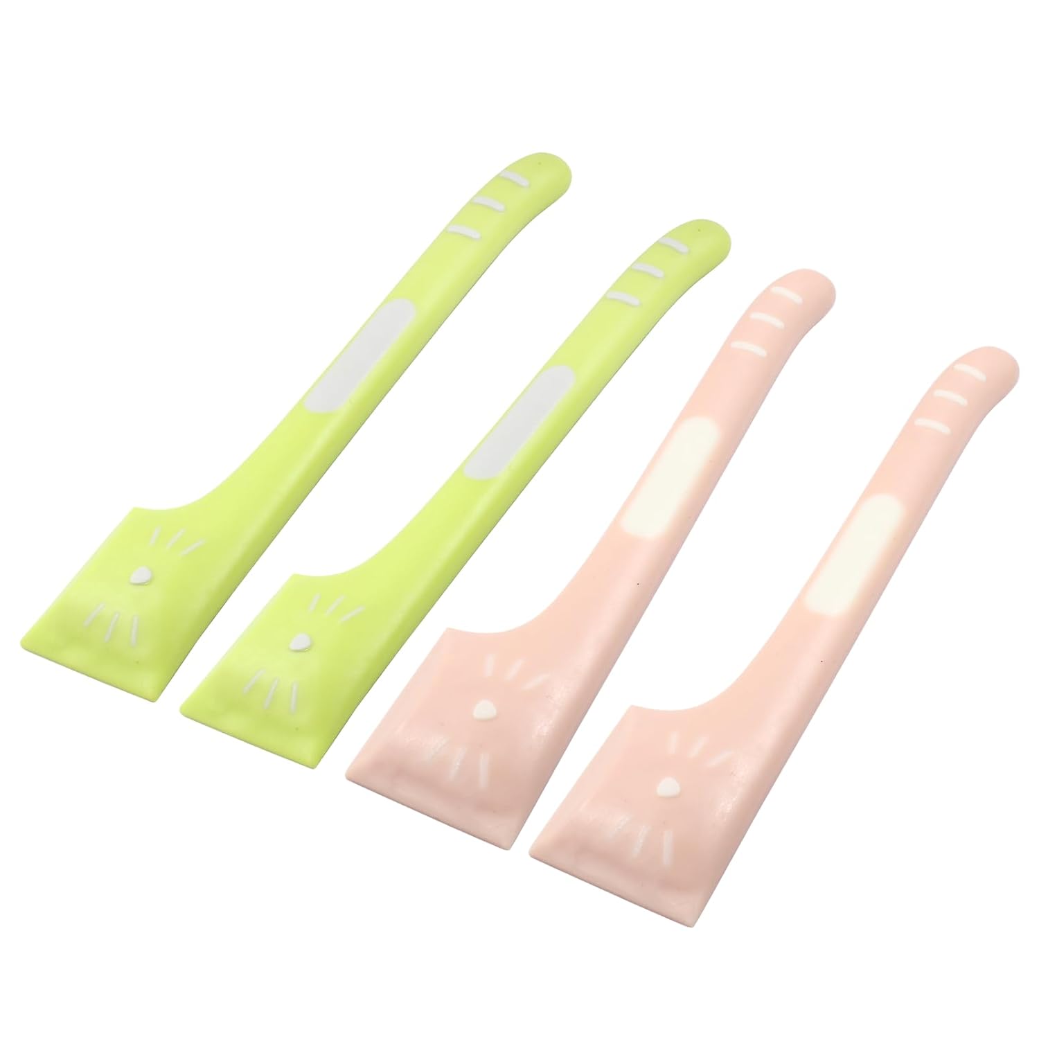 Hitefu 4 Pack Pet Food Spoon Set - Practical Cat Wet Food Spoon with Spatula, Ideal for Dog Food Can Supplies and Canned Food Scoop for Dog Cat Feeding Can
