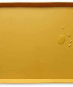 Hoki Found -Waterproof Pet Feeding Mats with High Lips - Multiple Size and Colors for Dogs, Cats & Others-G