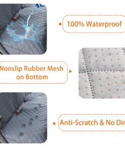 Honest Dog Car Seat Covers, Dog seat Cover with Side Flap for Cars, Trucks, and Suv's - Waterproof & Nonslip Pet Seat Cover for Backseat