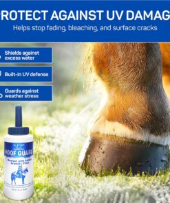 Hoof Guard Sealant for Horses 16oz – Fiber-Fortified Hoof Sealant with Aramid for Stronger Hooves – Professional Hoof Hardener That Fills Cracks, Locks In Moisture & Shields...