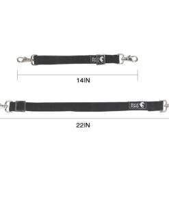 Horse Blanket Replacement 2 pcs Belly Straps, Blanket Sheet Stretchy Straps, Elastic Belly Straps with Double Swivel Snaps, Adjustable Length from 14 to 22 Inch Black