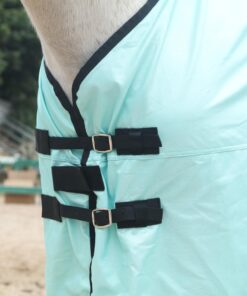 Horse Fly Sheet, Standard Neck Comfy Mesh Fly Sheet for Horses, Equine Summer Sheets UV-Protective Green 78