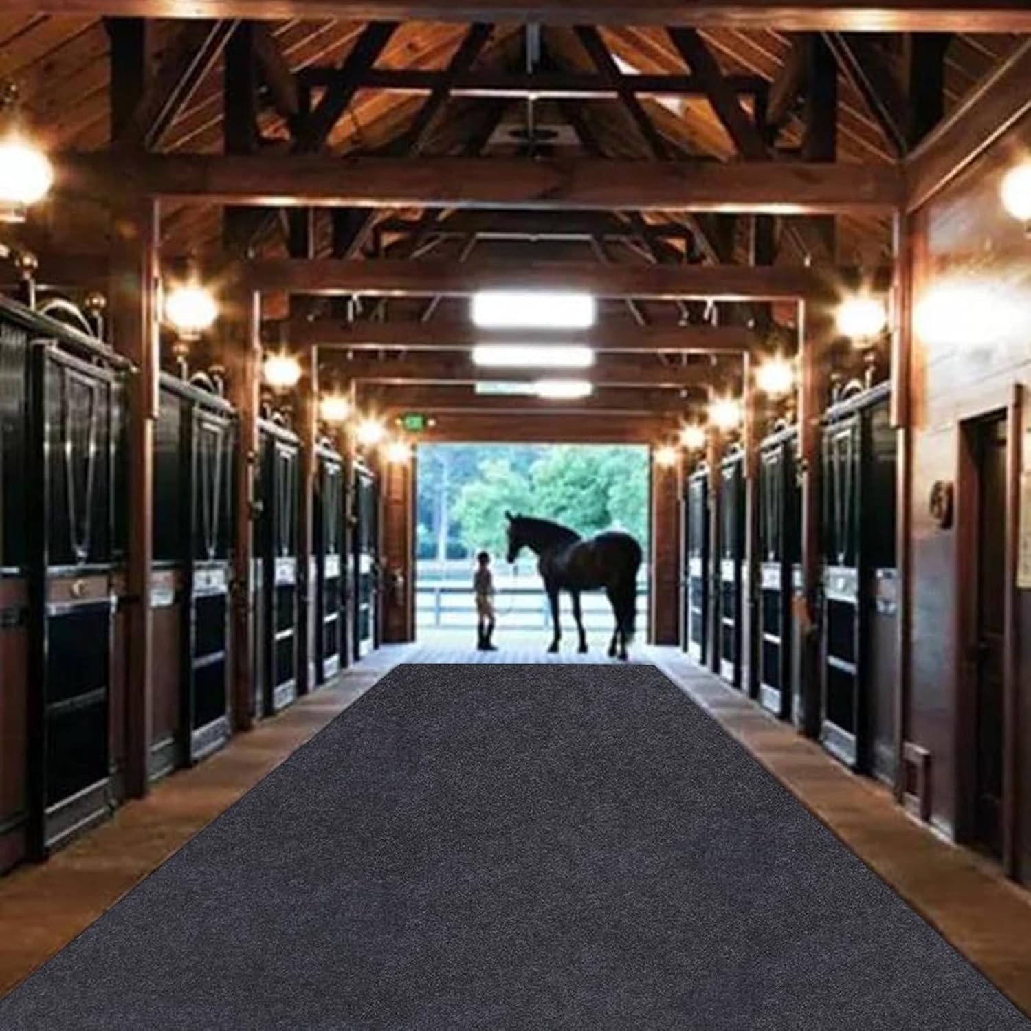 Horse/Stable Mats - Duty Stall Mats - for Floor Surface/Absorbent mat Lightweight Washable Floor Mat,Back Non-Slip,Keeps Stable Floors Clean and Dry Over time (48''x 72'')
