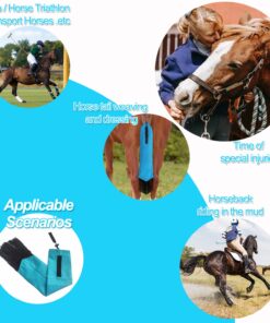 Horse Tail Bag - Pack of 2, Waterproof and Durable, Adjustable Large Opening for Easy Fit, Fringe Design Simulates A Fly Swatter, Protects Horse's Tail from Dirt, Breakage and...
